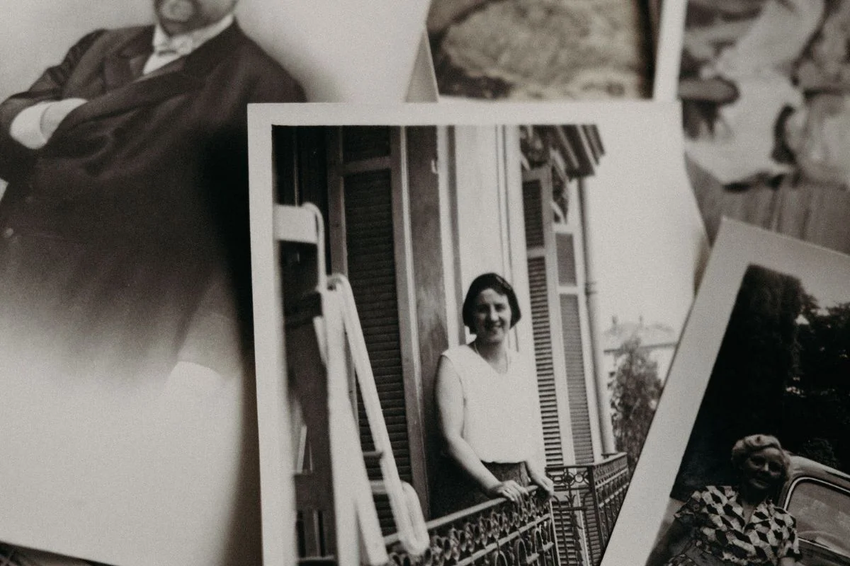 Collage de fotografías familiares